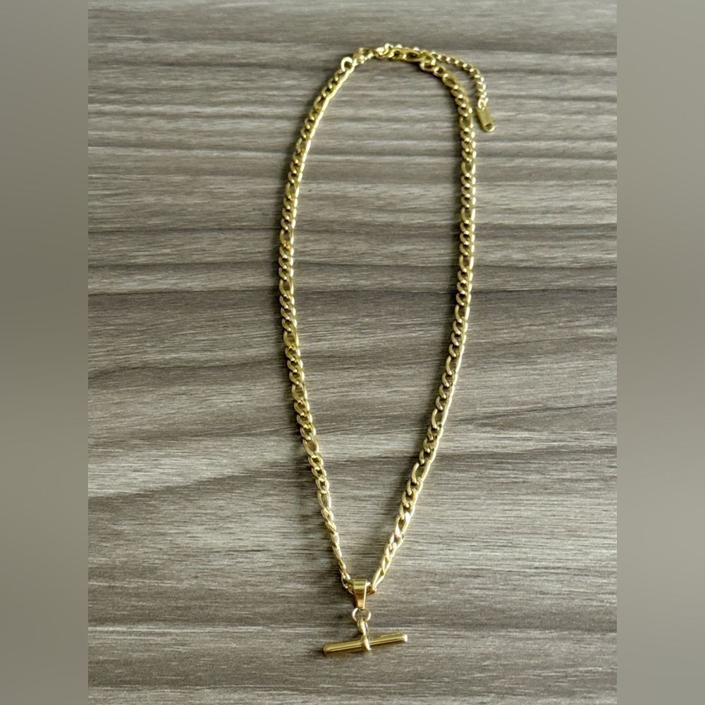 Gold Chain Necklace Q623 - Picture 4 of 5